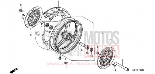 ROUE AVANT XL1000VY de 2000